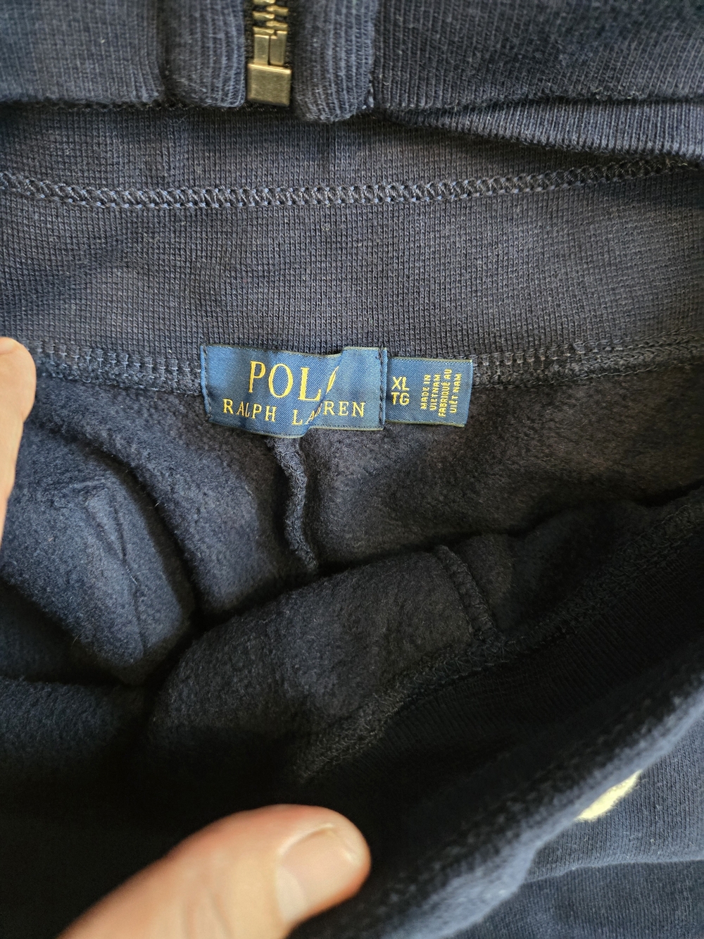Ralph Lauren Navy Polo Logo Zip Hoodie & Joggers Set - Picture 8 of 12